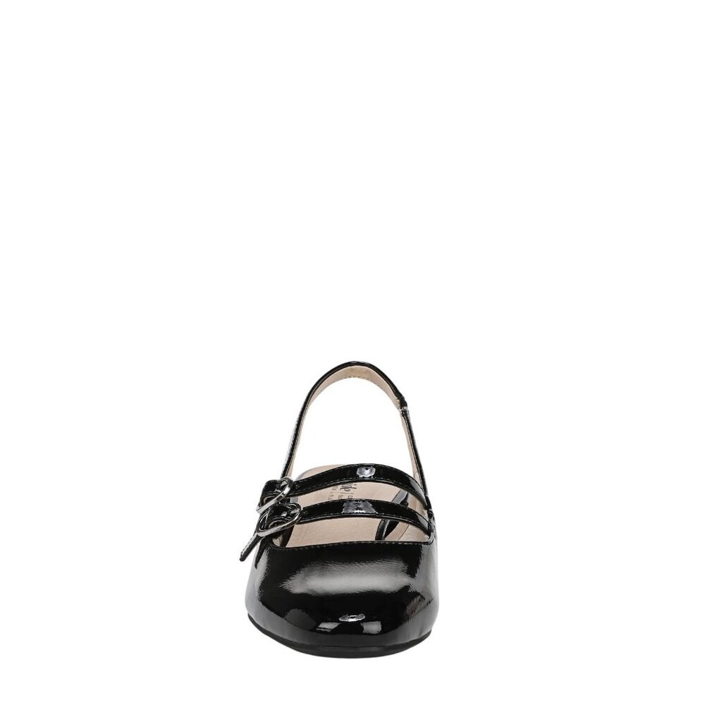 NWT Lifestride Womens Beatrice Pumps Slingback J3764S2 Black Patent 7.5M - Picture 2 of 16
